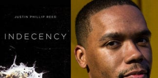 Indecency by Justin Phillip Reed, book cover and author photo