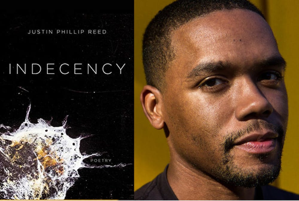 Indecency by Justin Phillip Reed, book cover and author photo