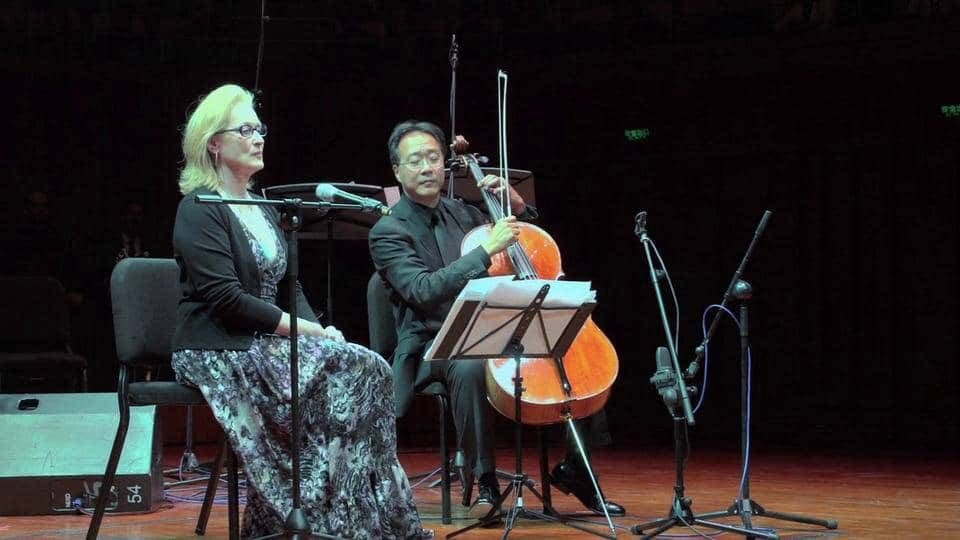 Meryl Streep Poetry Reading Accompanied by Yo-Yo Ma