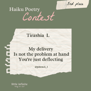 3rd place haiku winner