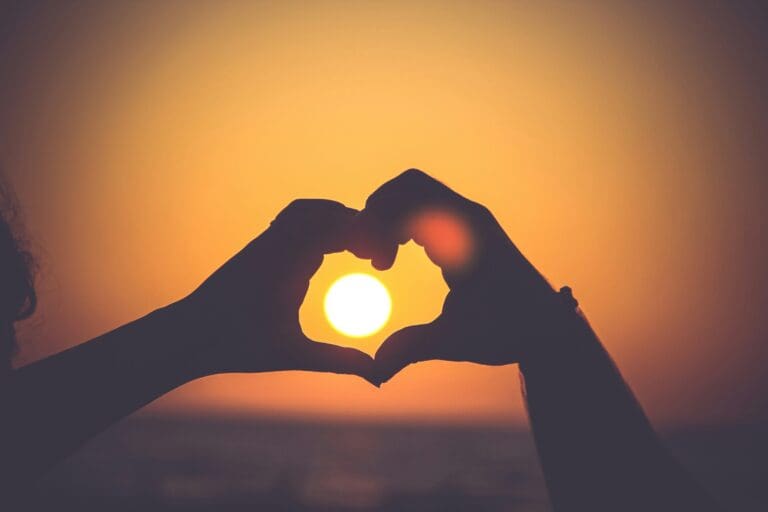 hearthands around a sunset - poems for heartbreak