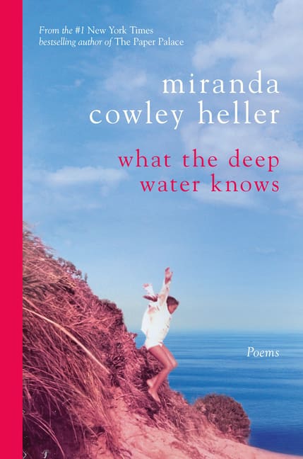 what the deep water knows poetry book image woman on cliff with ocean in the background