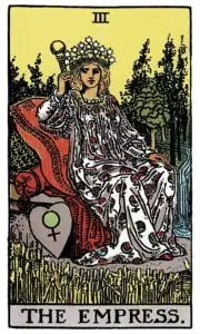 empress tarot card rider-waite