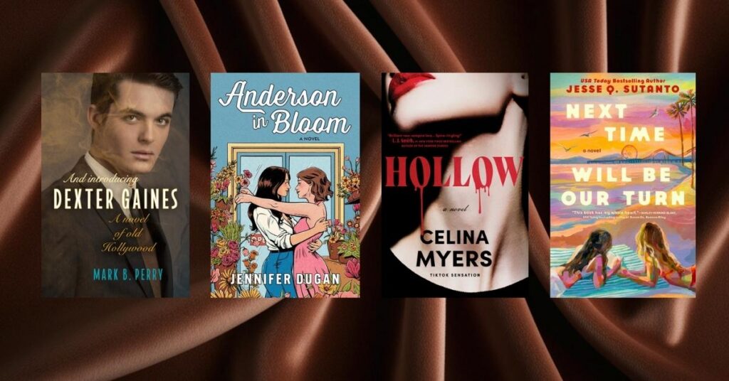 Compilation of Best Bisexual Romance Book covers set on Brown Velvet Background