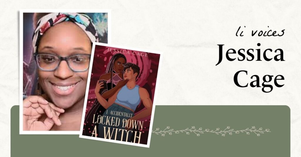 Author Jessica Cage with her new book I Accidentally Locked Down a Witch