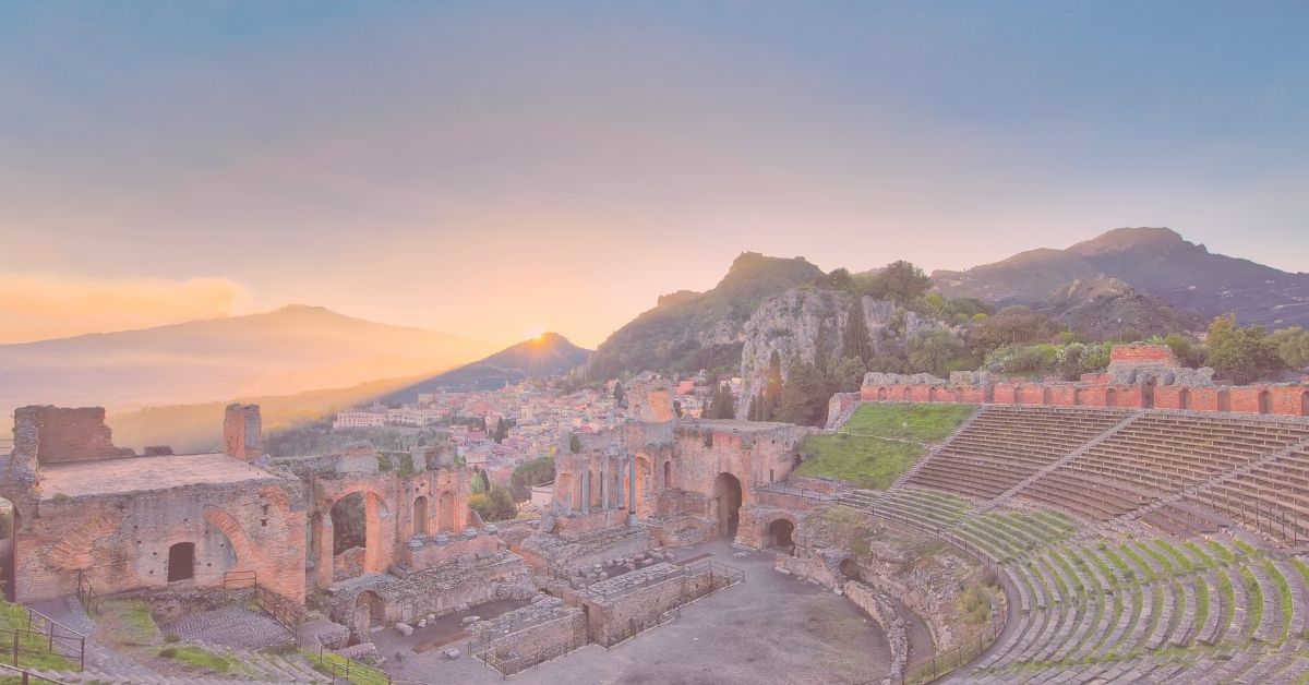 Ancient Greek amphitheater where epics and dramatic poems were performed
